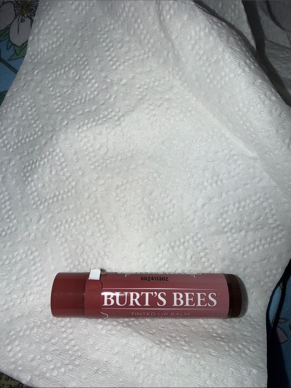 Burt's Bees Tinted Lip Balm — Mauve Pink color called Red Dahlia (not Rose) new
